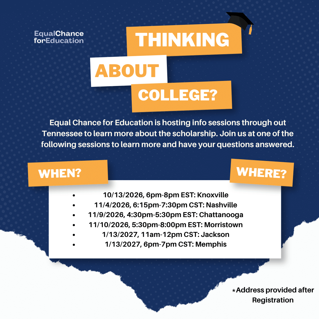 Thinking about college graphic Thinking about college graphic with dates